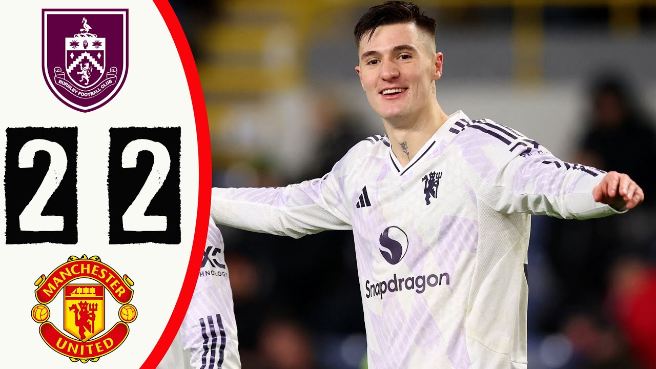 Youtube Thumnail image of : 🚨IMBANG DRAMATIS❗❗HASIL MAN UNITED VS BURNLEY 2-2✅SESKO CETAK BRACE🤩BANYAK PELUANG TERBUANG🔥
