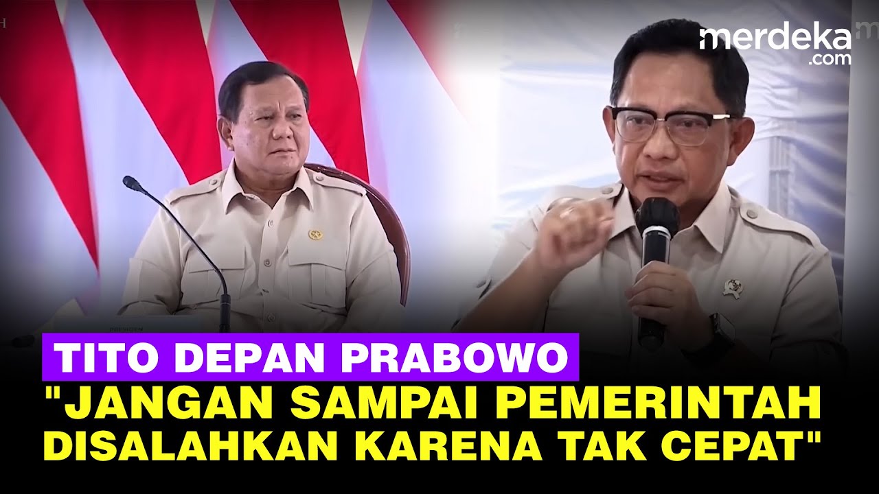 Youtube Thumnail image of : Mendagri Tito Minta Cepat Data Rumah Rusak di Bencana: Jangan sampai Pemerintah Disalahkan