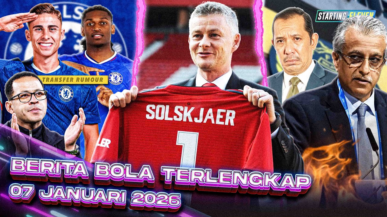 Youtube Thumnail image of : YES! OLE LATIH MU Lagi! 🥳 Demi ROSENIOR, CHELSEA Gaet LEAO & FERMIN 🤔 FAM Dikendalikan AFC 😨