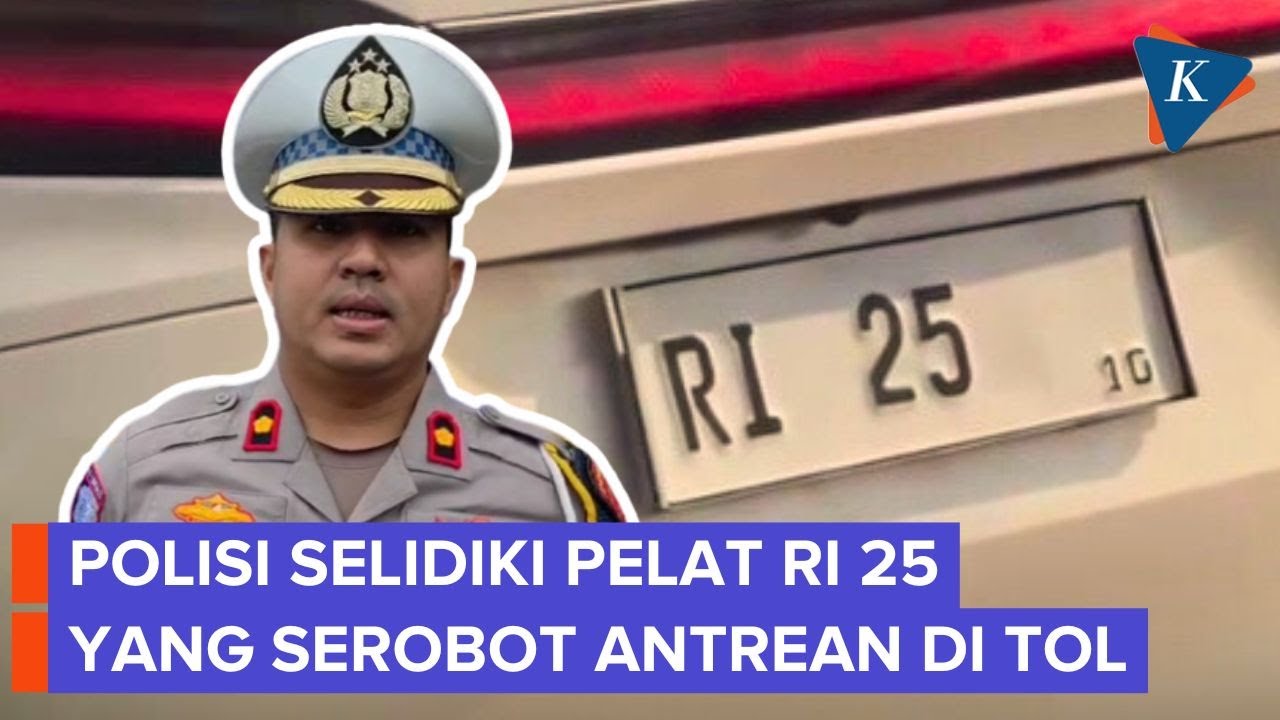 Youtube Thumnail image of : Ramai Mobil Pelat RI 25 Serobot Antrean Tol, Ini Respons Polisi