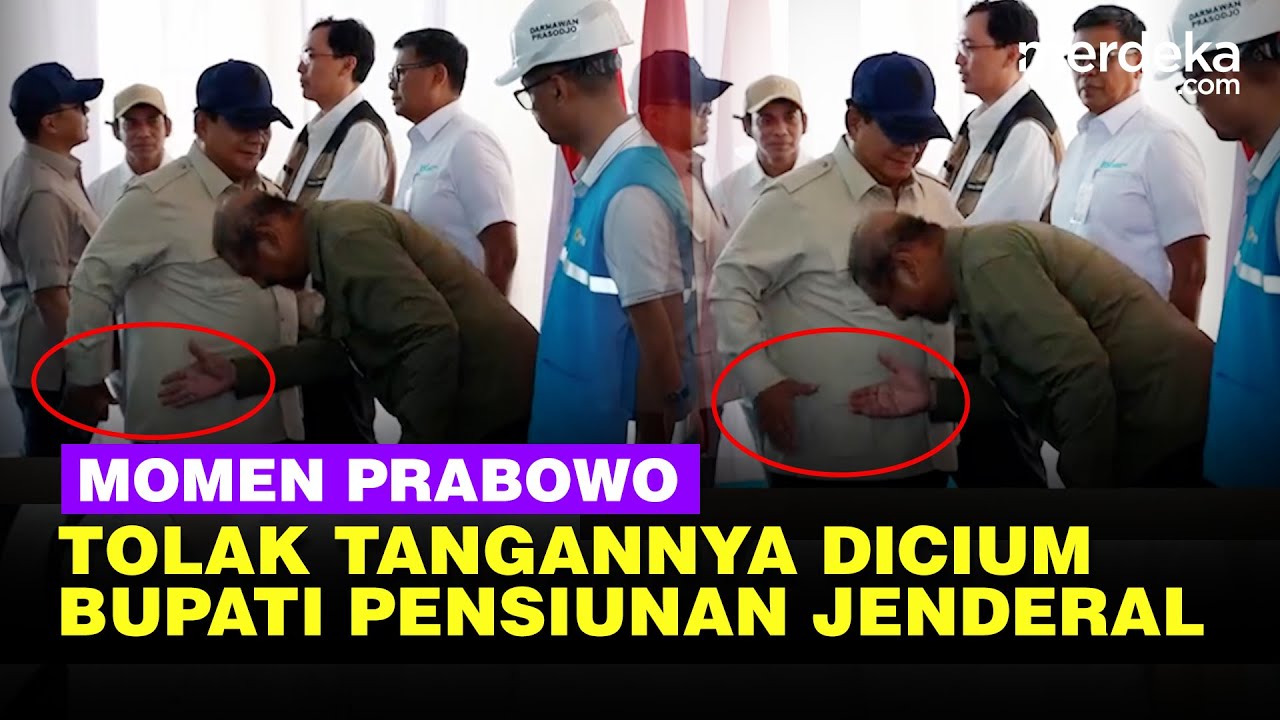 Reaksi Tak Terduga Prabowo, Tolak Tangannya Dicium Bupati Aceh Tamiang