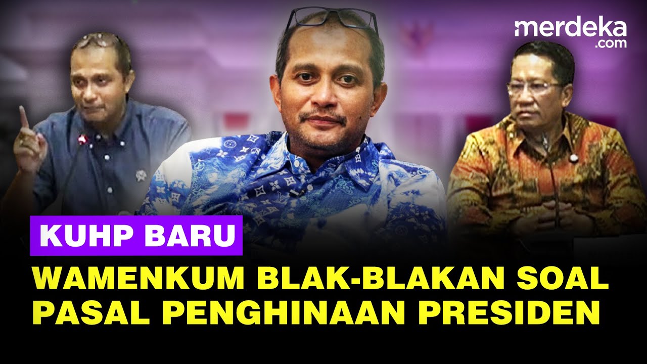 Youtube Thumnail image of : Jawaban Wamenkum Blak-blakan Soal Pasal Penghinaan Presiden & Lembaga Negara di KUHP Baru