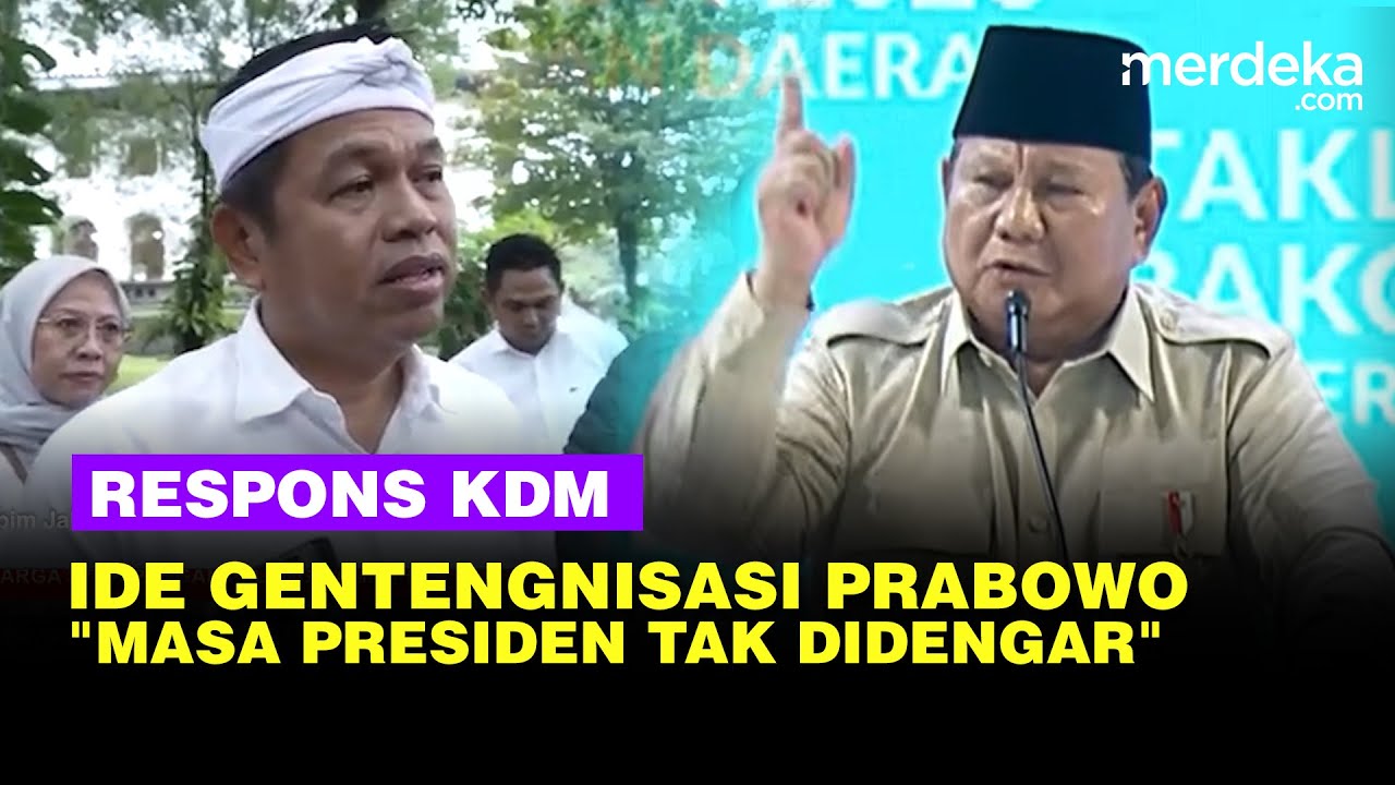 Youtube Thumnail image of : Tak Terduga Respons Dedi Mulyadi Soal Getengnisasi Prabowo & Bersihkan Sampah-Baliho Jabar