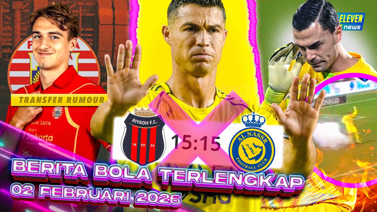 Youtube Thumnail image of : Ronaldo MOGOK Tanding Di Al-Nassr? 😨 Emil KORBAN Flare Fans Inter 😭 Zijlstra PILIH Persija? 🤔