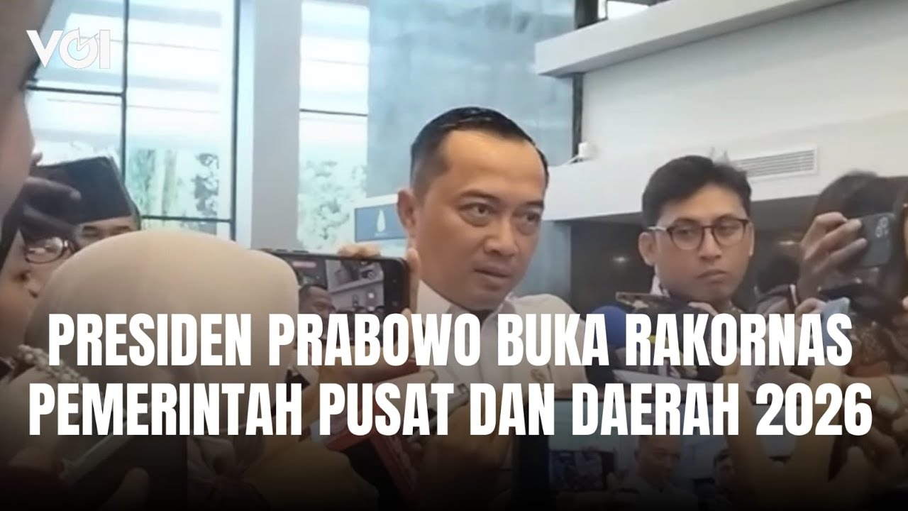 Youtube Thumnail image of : Presiden Prabowo Buka Rakornas Pemerintah Pusat dan Daerah 2026