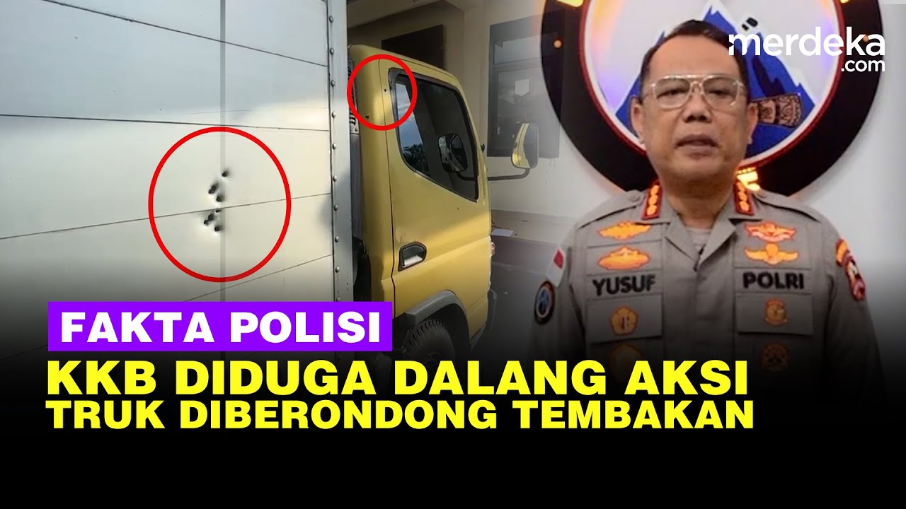 Youtube Thumnail image of : Fakta Polisi! Truk Diberondong Tembakan Diduga Aksi KKB, Sopir Kabur Dengan Peluru Tembus Lengan