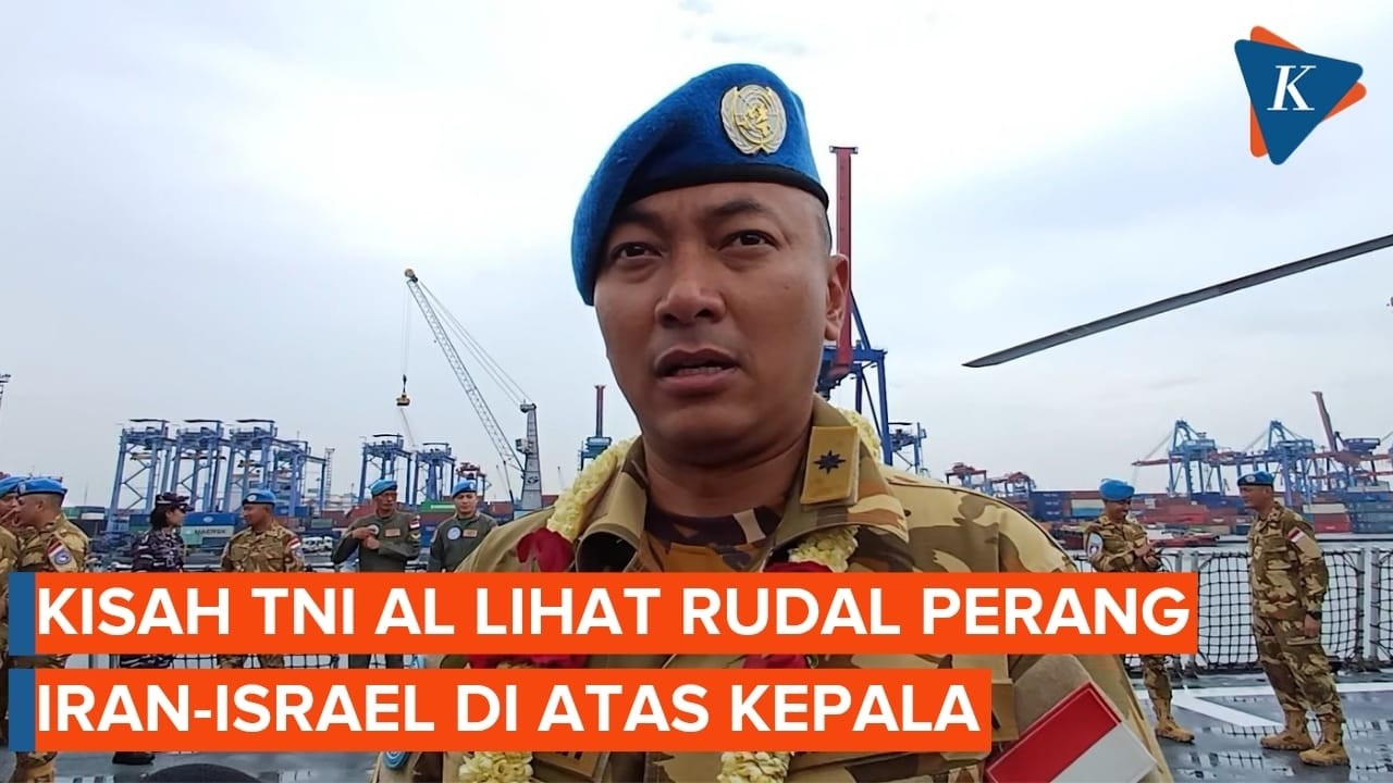 Youtube Thumnail image of : Cerita TNI AL Bertugas di Lebanon, Saksikan Langsung Rudal Perang Iran Vs Israel