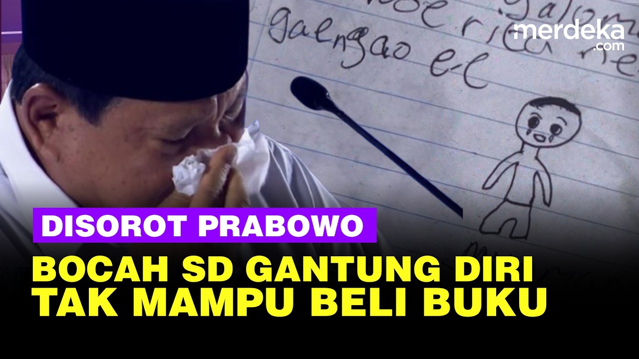 Istana Ungkap Prabowo Soroti Bocah SD di NTT Gatung Diri Karena Tak Mampu Beli Buku