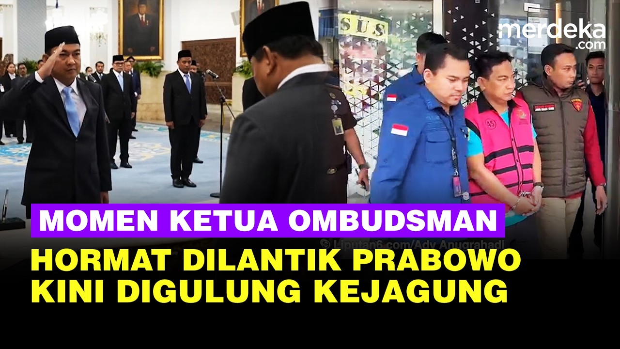 Momen Hery Susanto Dilantik Hormat ke Prabowo di Istana, Kini Tertunduk Digulung Kejagung