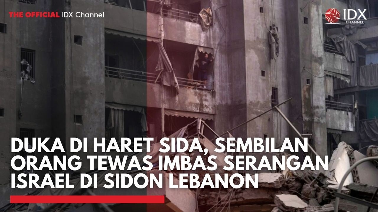 Youtube Thumnail image of : Duka di Haret Sida, Sembilan Orang Tewas Imbas Serangan Israel di Sidon Lebanon | IDXC UPDATE