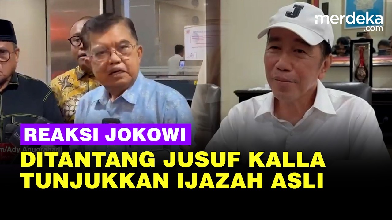 Reaksi Jokowi Ditantang JK Tunjukkan Ijazah Asli: Bukan Saya, Tapi yang Menuduh Suruh Buktikan!