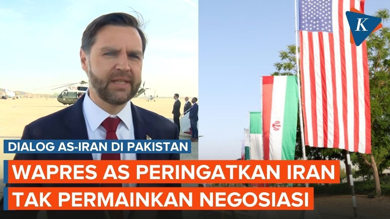 Youtube Thumnail image of : Bertolak ke Pakistan, Wapres AS Peringatkan Iran Tak Main-main dalam Negosiasi!