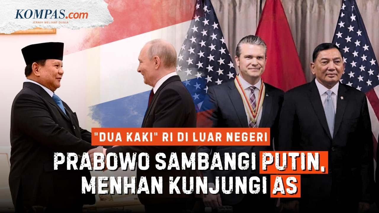 Youtube Thumnail image of : Pergerakan RI di Luar Negeri: Prabowo ke Rusia Temui Putin, Menhan Sambangi AS