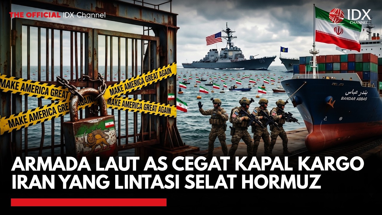 Youtube Thumnail image of : Armada Laut AS Cegat Kapal Kargo Iran yang Lintasi Selat Hormuz | IDXC UPDATE