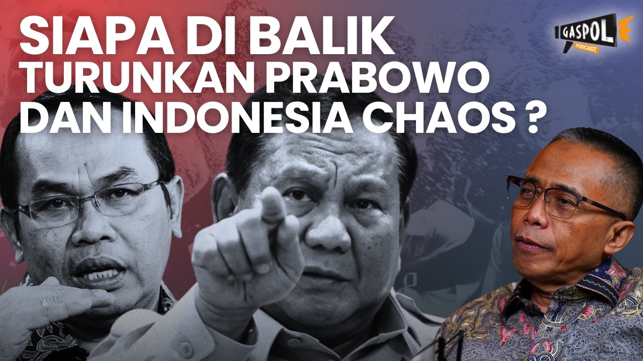 Youtube Thumnail image of : Saiful Mujani Tak Kenal Prabowo, Ada Dorongan Masif Makzulkan Prabowo? | GASPOL Ft Dradjad Wibowo