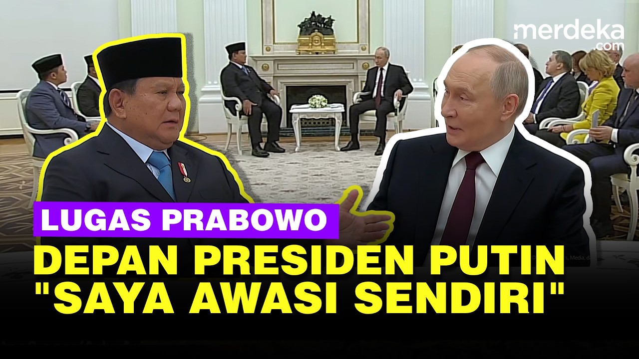 Youtube Thumnail image of : Lugas Prabowo Awasi Langsung Kerjasama dengan Rusia, Begini Reaksi Putin